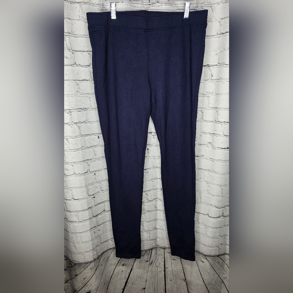 Double D Ranch Navy Blue‎ Women's Pullon Stretch Pants Size Large